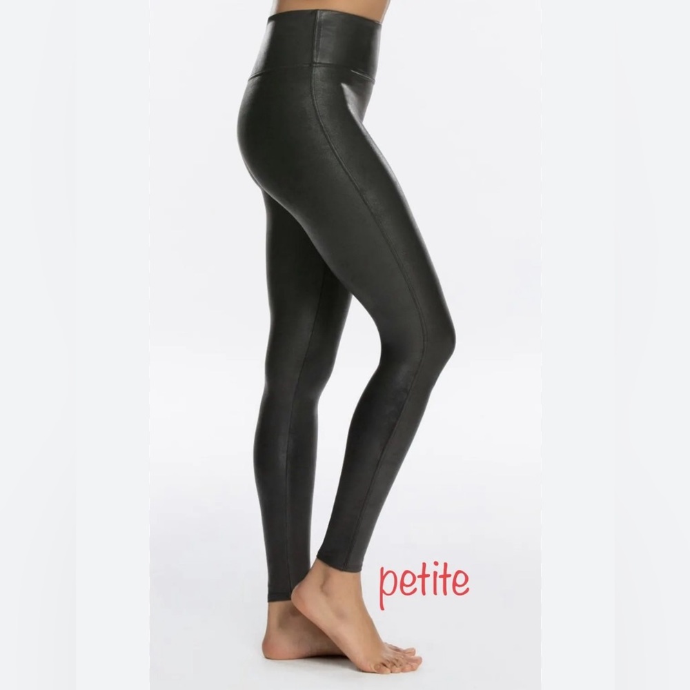 SPANX Faux Leather Leggings in Black